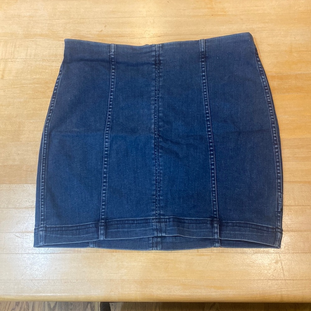 Free People Modern Femme Denim Skirt